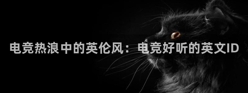 南宫电竞电竞官网A：电竞热浪中的英伦风：